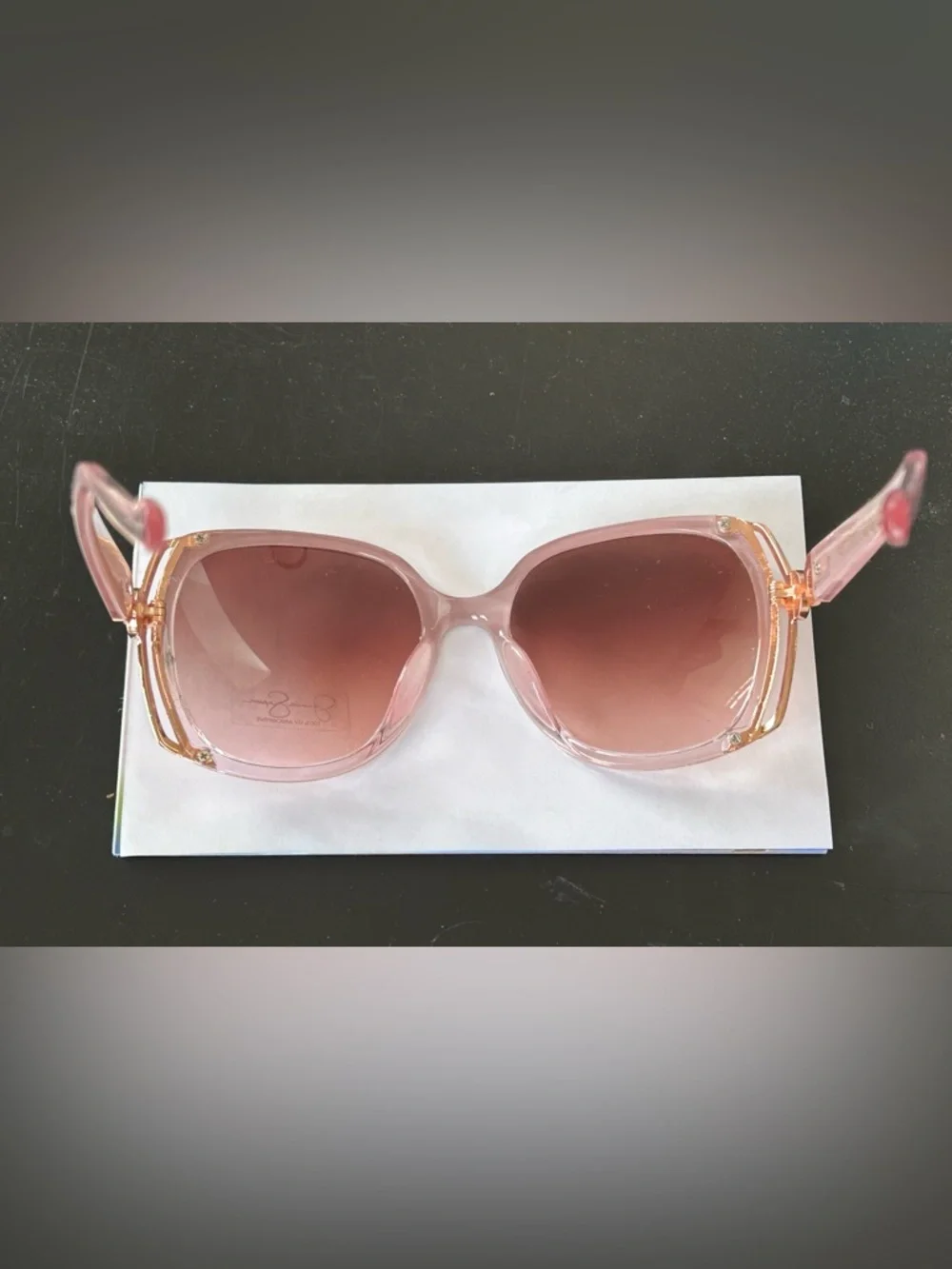 NWOT Jessica Simpson Glam Oversized Rose Fade Metal Vent Sunglasses J5686 RSF - Picture 11 of 13